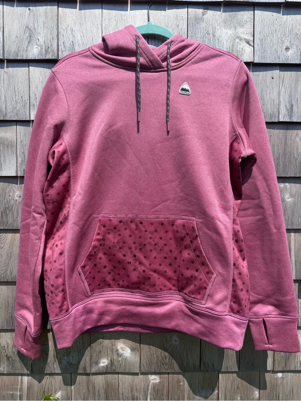 NWOT Women’s Burton Rose Polka Dot Hoodie - M